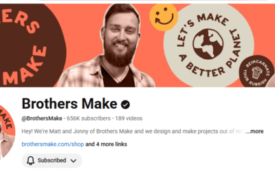 Brothers Make – Teacher & Student Sustainable Design Sessions