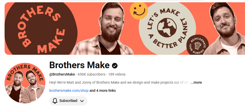 Brothers Make – Teacher & Student Sustainable Design Sessions